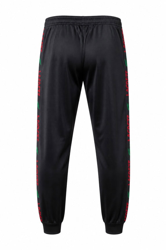 LACOSTE PANTALONI TUTA STREETWEAR NERO UOMO PRE OWNED XL