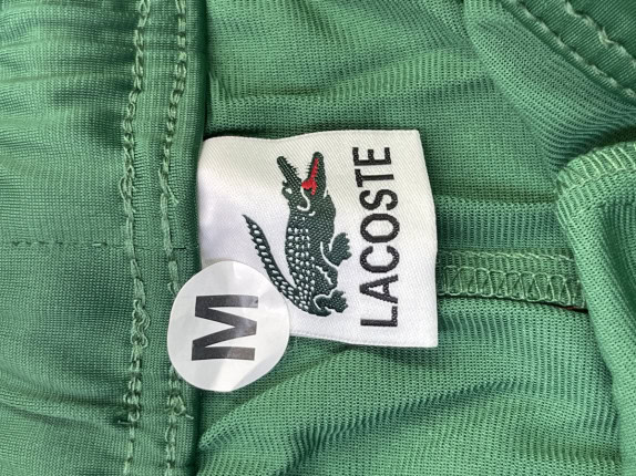 LACOSTE PANTALONI TUTA STREETWEAR VERDE UOMO PRE OWNED M