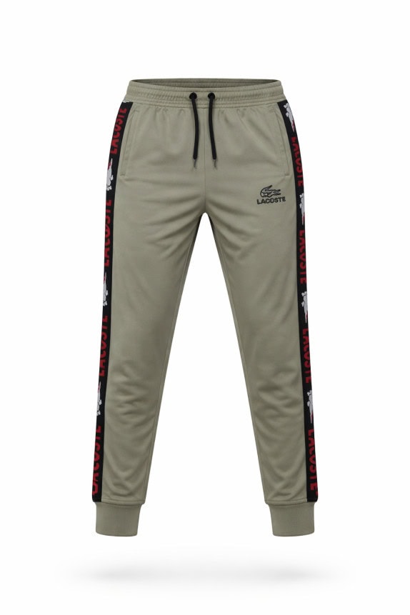 LACOSTE PANTALONI TUTA STREETWEAR KHAKI UOMO PRE OWNED M
