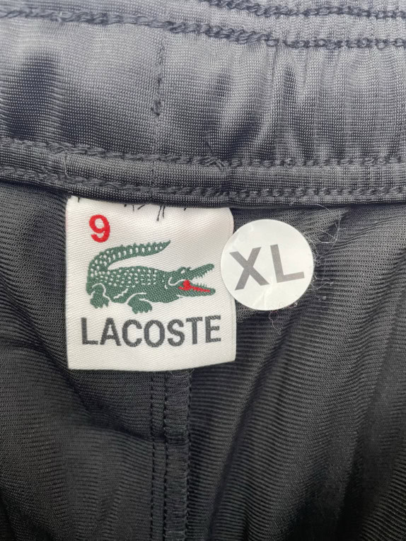LACOSTE TRACK PANTS JOGGER BLACK MENS PRE OWNED XL