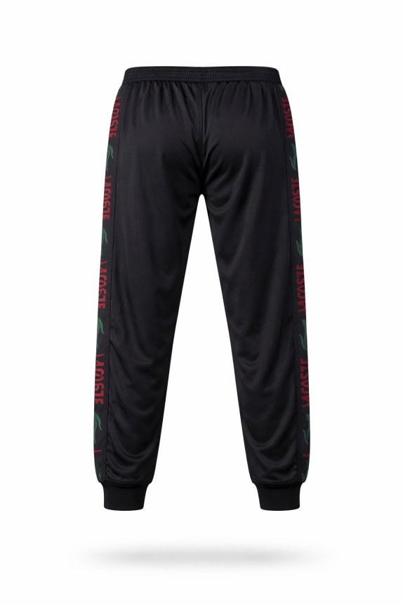 LACOSTE TRACK PANTS JOGGER BLACK MENS PRE OWNED XL