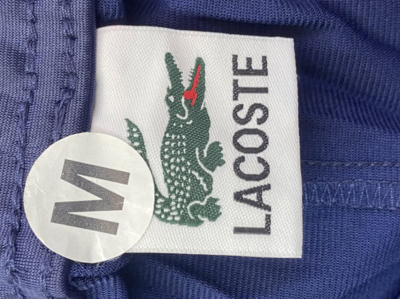 LACOSTE PANTALONI TRACK LOGO BLU UOMO PRE OWNED M