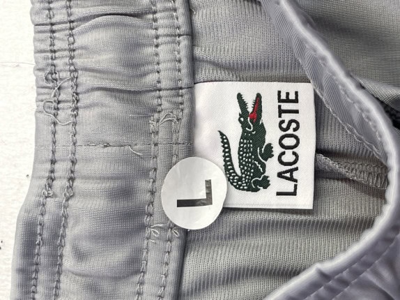 LACOSTE ΠΑΝΤΕΛΟΝΙ ΤΡΕΞΙΜΑΤΟΣ STREETWEAR ΓΚΡΙ ΑΝΤΡΙΚΟ PRE OWNED L