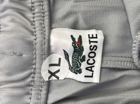 LACOSTE PANTALONI JOGGER STREETWEAR GRIGIO UOMO PRE OWNED XL