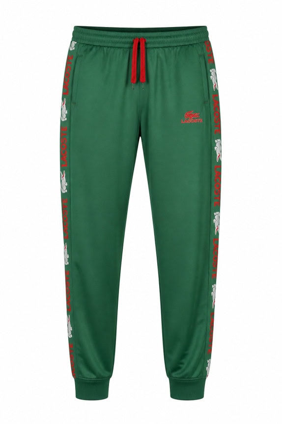 LACOSTE JOGGER PANTS STREETWEAR GREEN MEN PRE OWNED XL