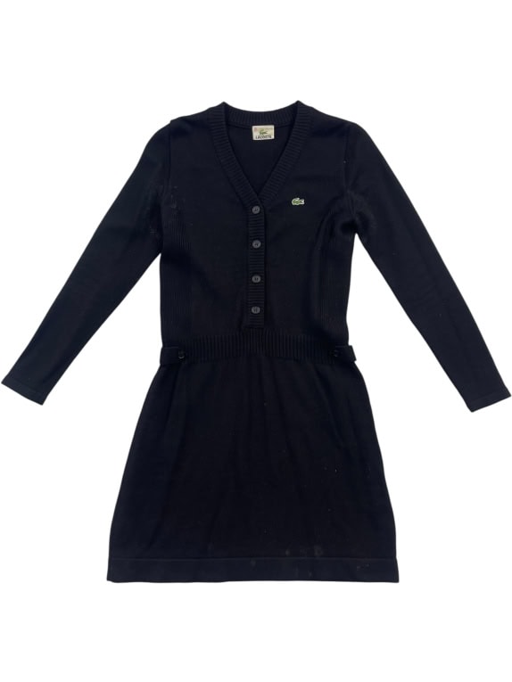 Lacoste Knit Dress Cardigan Black Women’s M