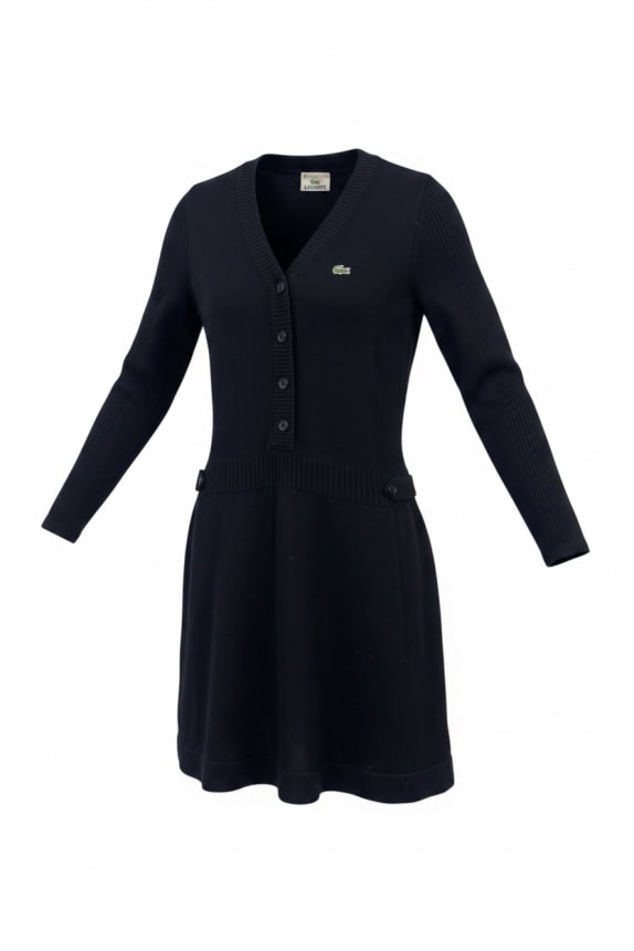 Lacoste Knit Dress Cardigan Black Women’s M