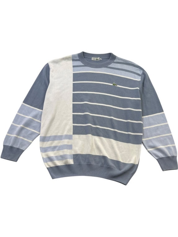 LACOSTE SWEATER VINTAGE BLUE MENS PRE OWNED M