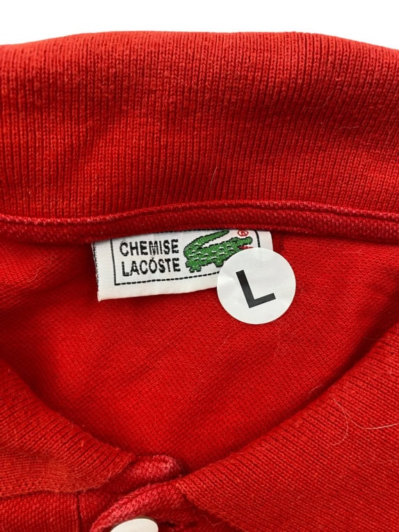 LACOSTE POLO CLASSIC ΚΟΚΚΙΝΟ ΑΝΤΡΙΚΟ PRE OWNED L
