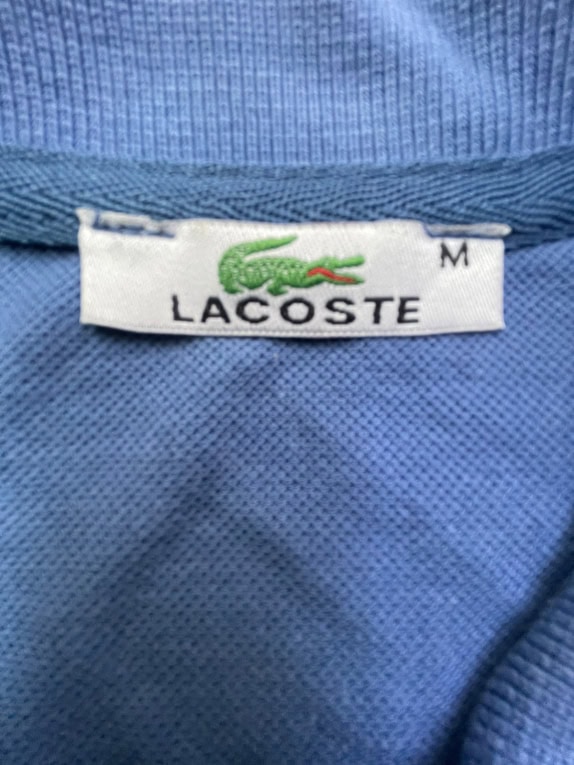 LACOSTE POLO MINIMAL BLUE UOMO PRE OWNED M
