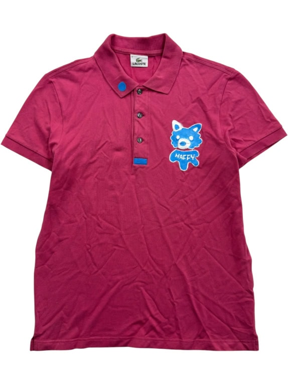 LACOSTE Polo Maglia Casual con Logo Fucsia/Rosa Donna XL