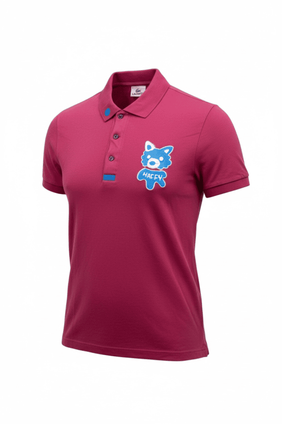 LACOSTE Polo Μπλούζα Casual Logo Φούξια/Ροζ Γυναικείο XL