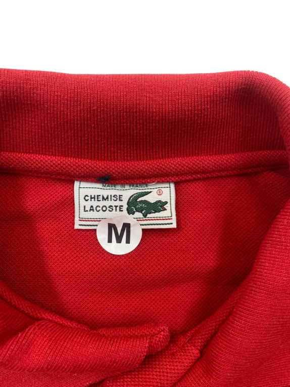 LACOSTE POLO CLASSICA ROSSA UOMO PRE OWNED M