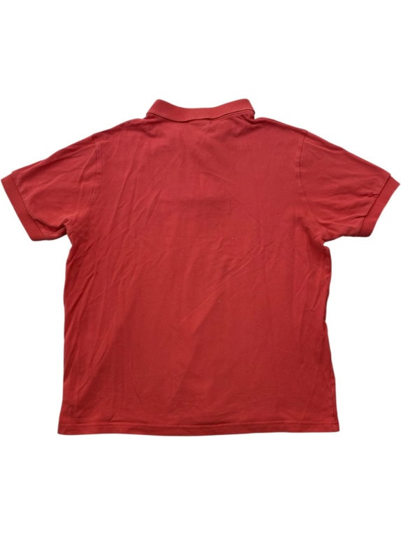 LACOSTE POLO SHIRT CLASSIC RED MENS PRE OWNED M
