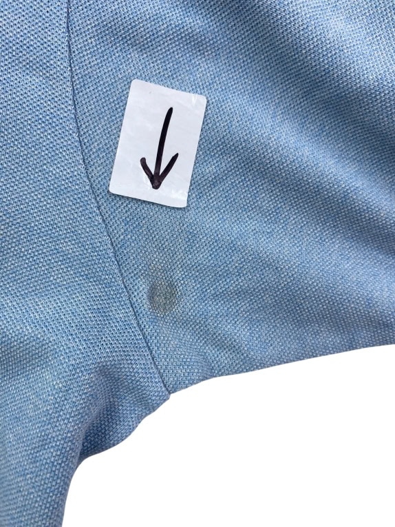 LACOSTE Polo Shirt Classic Crocodile Logo Light Blue Men's M