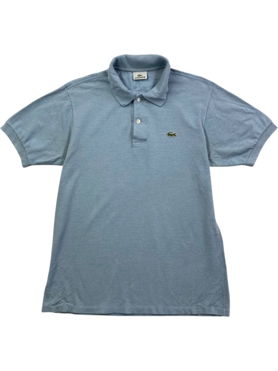 LACOSTE Polo Shirt Classic Crocodile Logo Light Blue Men's M