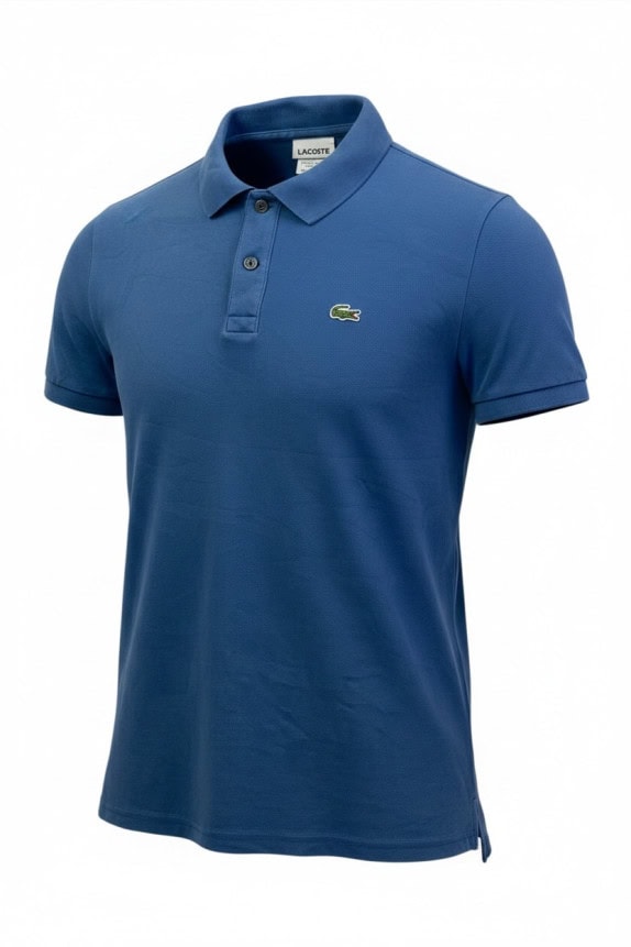 LACOSTE POLO CLASSICA BLU UOMO PRE OWNED S