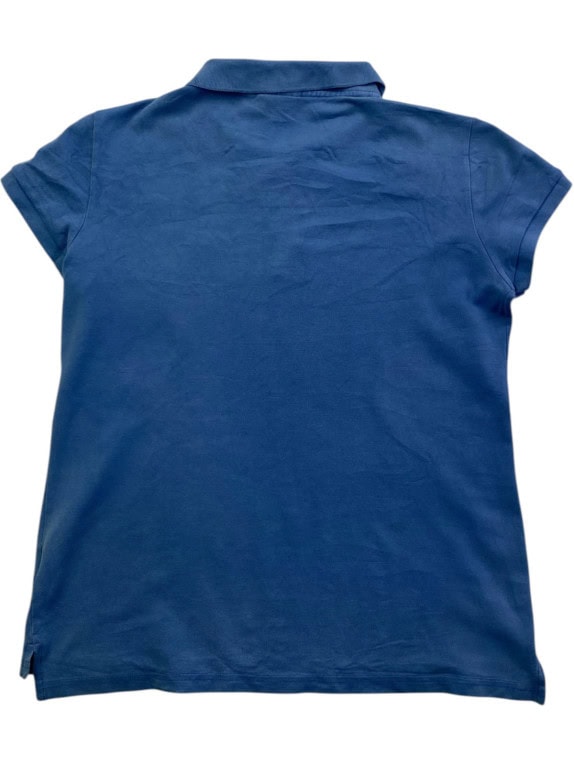 LACOSTE POLO SHIRT CLASSIC BLUE MENS PRE OWNED S