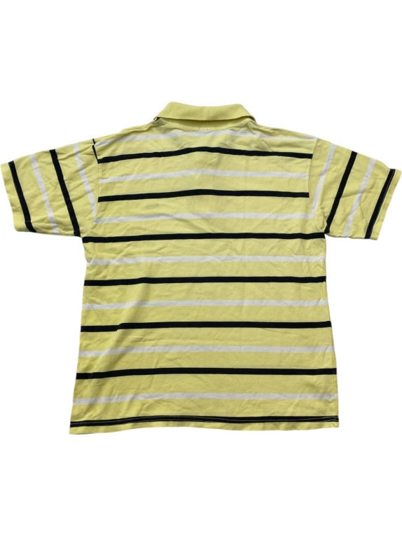 LACOSTE POLO CLASSIC RIGATA GIALLA UOMO PRE OWNED M