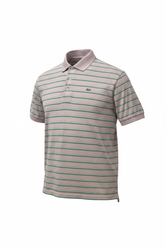 LACOSTE POLO ΜΠΛΟΥΖΑ ΚΛΑΣΙΚΗ ΡΙΓΕ ΡΟΖ ΑΝΤΡΙΚΟ PRE OWNED L
