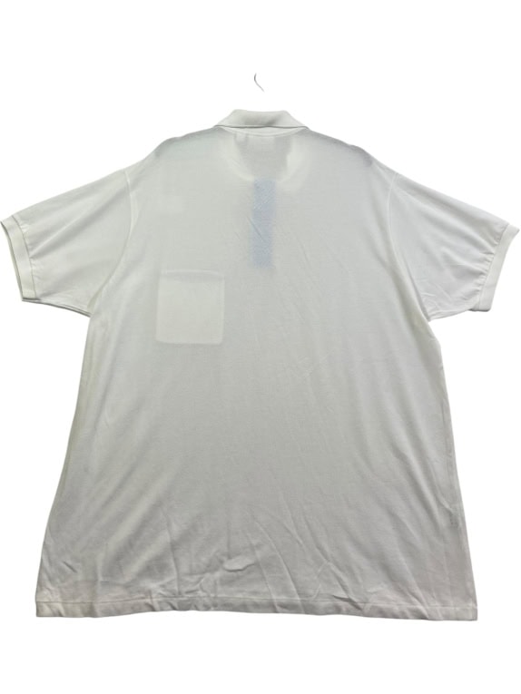 Lacoste White Polo Shirt Classic Fit with Pocket Cotton Size XXL
