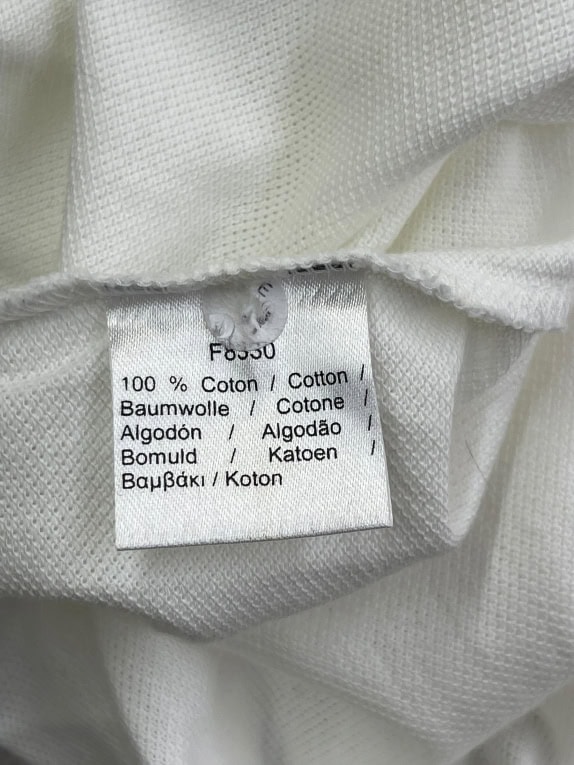 Lacoste White Polo Shirt Classic Fit with Pocket Cotton Size XXL