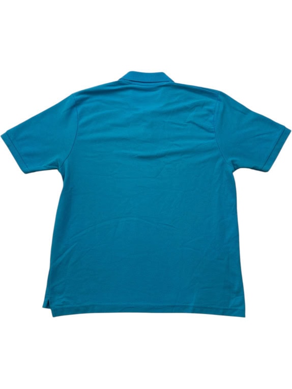 LACOSTE POLO SHIRT MINIMAL TURQUOISE MENS PRE OWNED M