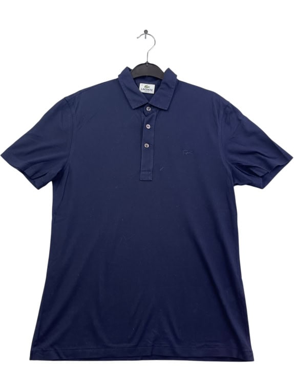 Lacoste Polo Blu Slim Fit in Cotone Taglia M