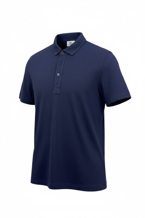Lacoste Polo Blu Slim Fit in Cotone Taglia M