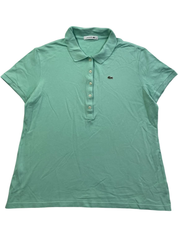 Lacoste Polo Μπλούζα Τιρκουάζ Γυναικεία Small