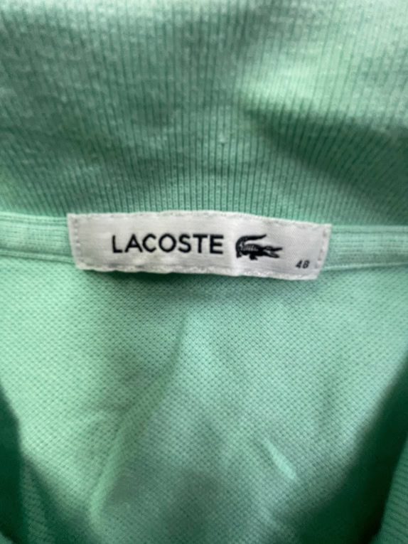 Lacoste Polo Μπλούζα Τιρκουάζ Γυναικεία Small