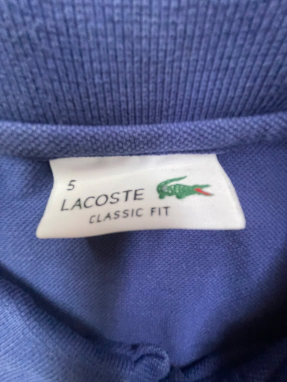 LACOSTE POLO SHIRT CLASSIC FIT LOGO ΜΠΛΕ ΑΝΔΡΙΚΟ M
