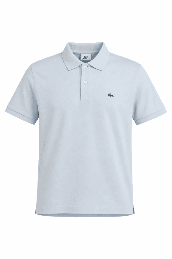 LACOSTE POLO SHIRT CLASSIC LIGHT BLUE MEN PRE OWNED M