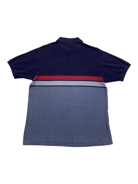 LACOSTE POLO SHIRT LOGO COLORBLOCK ΜΠΛΕ / ΓΚΡΙ UNISEX M