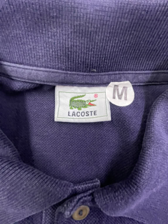 LACOSTE POLO SHIRT LOGO COLORBLOCK ΜΠΛΕ / ΓΚΡΙ UNISEX M