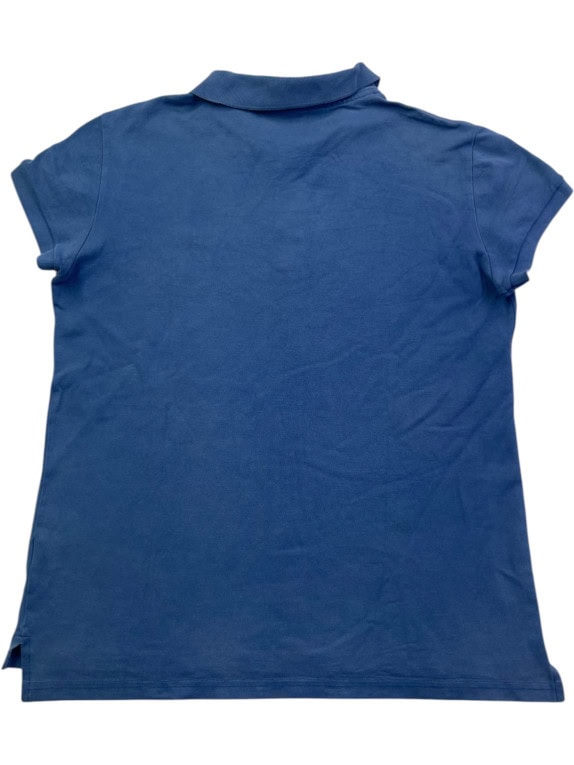 LACOSTE POLO SHIRT MINIMAL BLUE WOMENS PRE OWNED XS