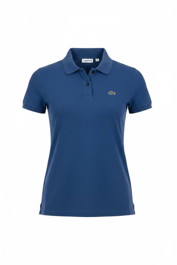 LACOSTE ΠΟΛΟ SHIRT MINIMAL ΜΠΛΕ ΓΥΝΑΙΚΕΙΟ PRE OWNED XS
