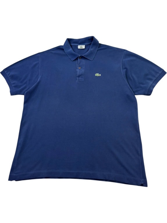 LACOSTE POLO SHIRT MINIMAL NAVY MEN PRE OWNED L