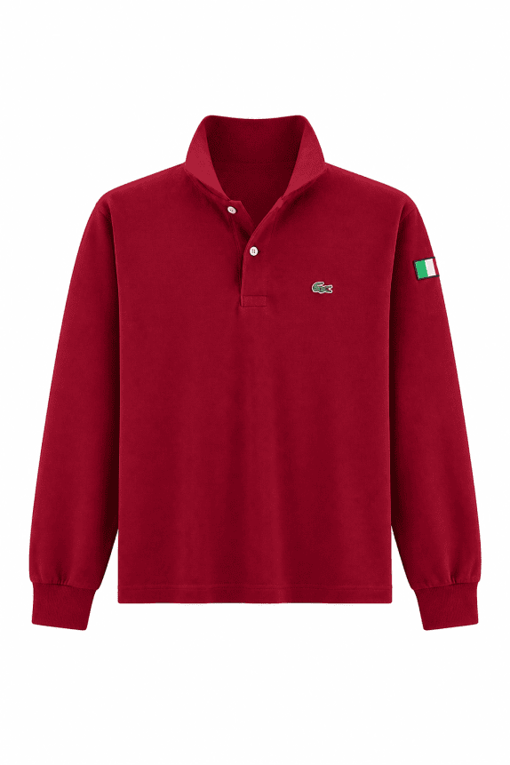 90S LACOSTE POLO SHIRT MINIMAL RED ΑΝΤΡΙΚΟ PRE OWNED XL