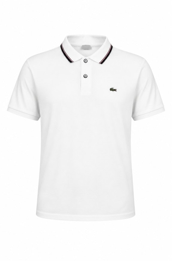 LACOSTE POLO SHIRT MINIMAL BIANCO UOMO PRE OWNED M