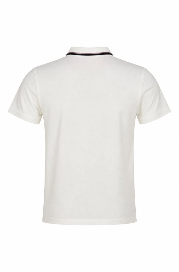 LACOSTE POLO SHIRT MINIMAL WHITE MEN PRE OWNED M