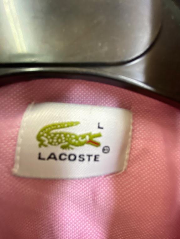 LACOSTE ΠΟΥΚΑΜΙΣΟ CASUAL LOGO ΡΟΖ ΑΝΔΡΙΚΟ L