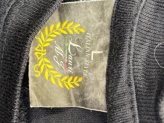 LACOSTE ΠΟΥΚΑΜΙΣΟ ΡΙΓΕ LOGO ΜΠΛΕ/ΚΙΤΡΙΝΟ UNISEX L