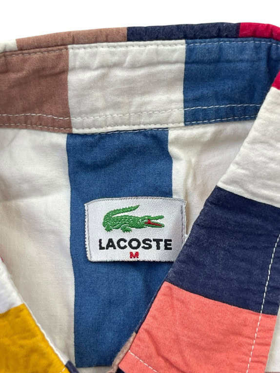 LACOSTE ΠΟΥΚΑΜΙΣΟ ΡΙΓΕ ΠΟΛΥΧΡΩΜΟ UNISEX PRE OWNED M