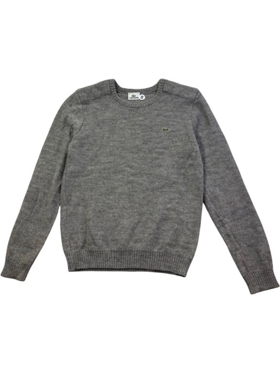 LACOSTE ΠΟΥΛΟΒΕΡ MINIMAL ΓΚΡΙ ΑΝΤΡΙΚΟ PRE OWNED S
