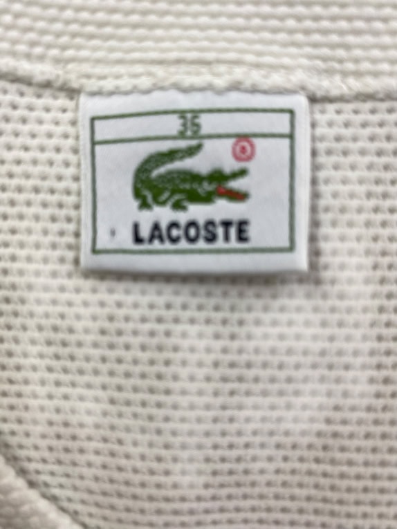 Lacoste Sleeveless Top Classic Crocodile Logo Μπεζ Γυναικείο XS