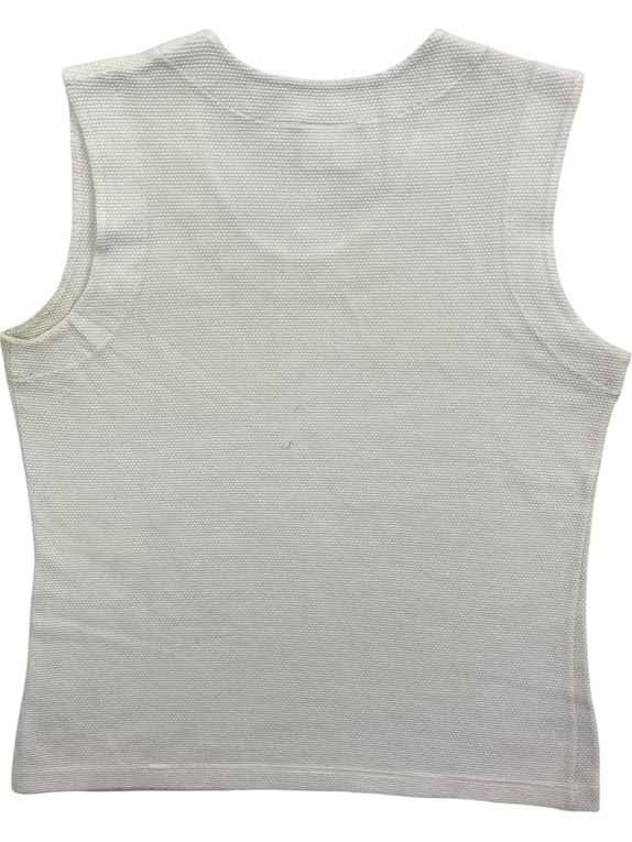 Lacoste Sleeveless Top Classic Crocodile Logo Μπεζ Γυναικείο XS