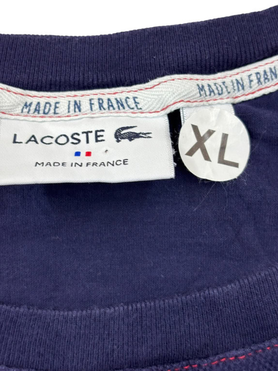 LACOSTE T SHIRT SPORTSWEAR BLU NAVY UOMO PRE OWNED XL