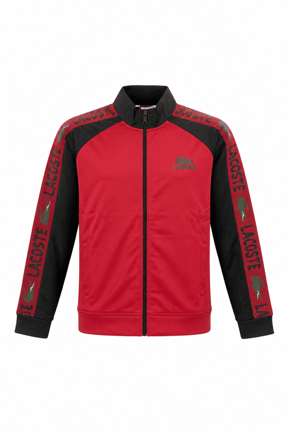 LACOSTE TRACK JACKET ARCHIVE ROSSO UOMO PRE OWNED M