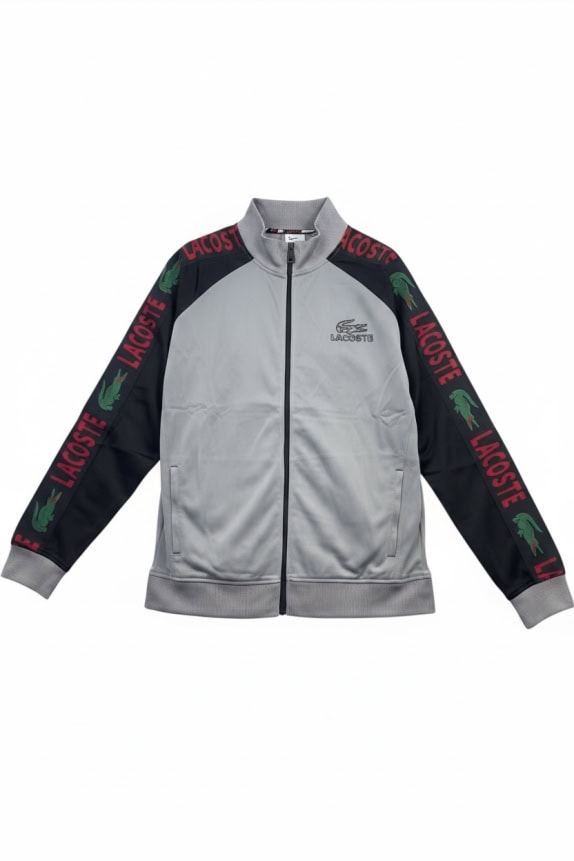 Giacca sportiva Lacoste Big Logo Nero Grigio Unisex L